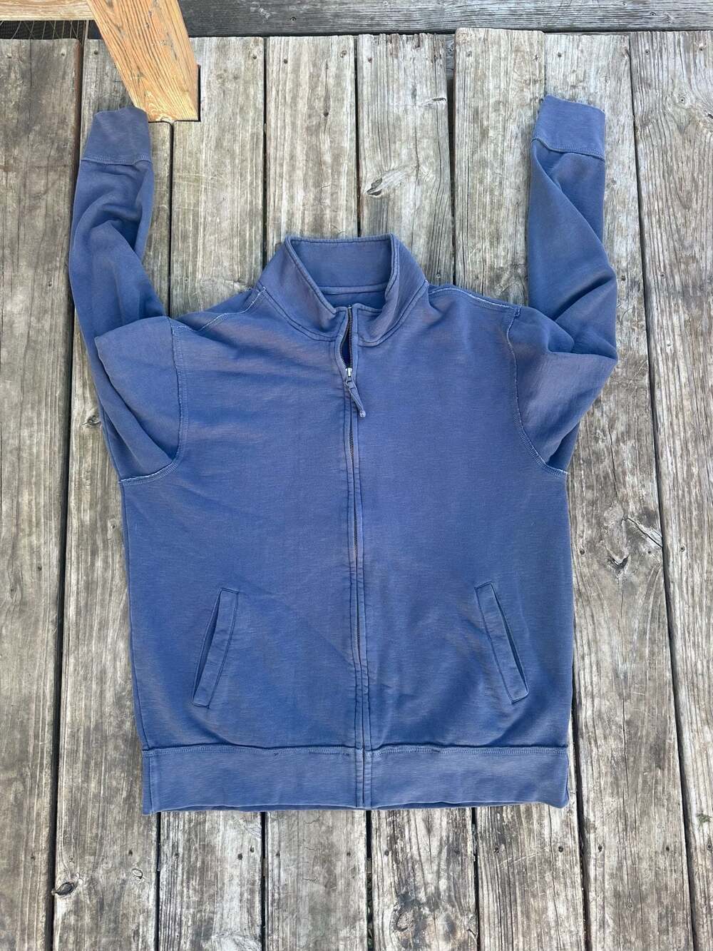 Worldwide Sportsman Authentic 67 Blue Full Zip Sweatshirt Jacket